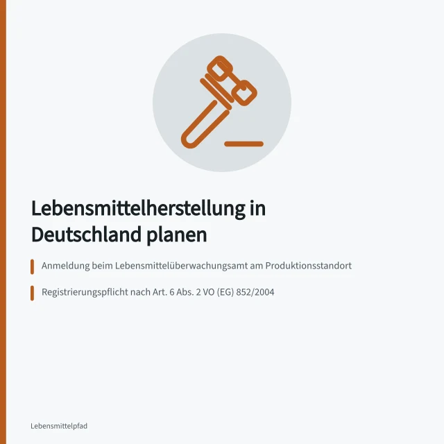 Planung einer Lebensmittelproduktion mit Anmeldung und Hygienekonzept. Wie plant man eine Lebensmittelherstellung in Deutschland?