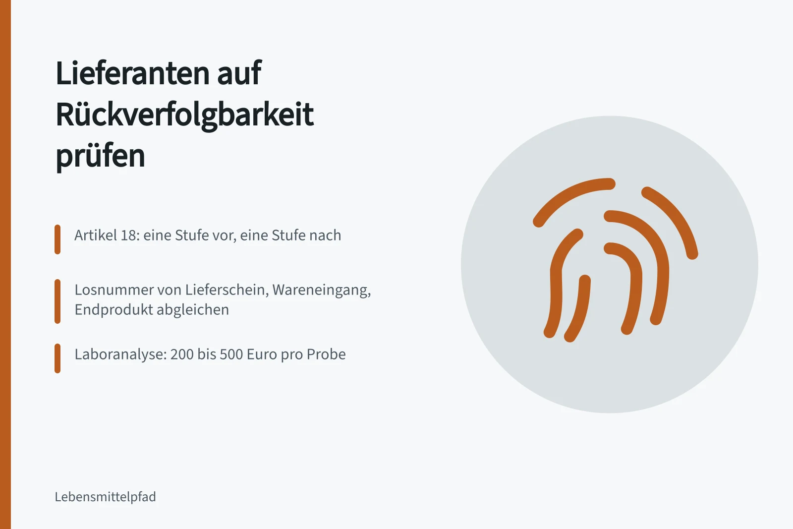 Rückverfolgbarkeit von Zutatenlieferanten prüfen: Losnummern, Nachweise und Kosten